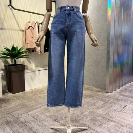 워싱 해지 데님 팬츠