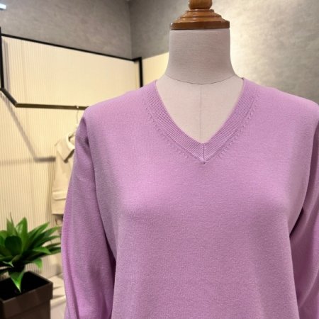 베이직 V넥 니트