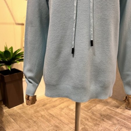 후드 베이직 니트