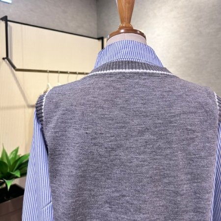 베스트 레이어드 리본 셔츠