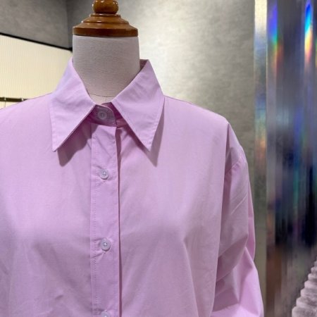 베이직 언발 카라 셔츠