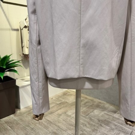 크롭 페이크 레더 자켓