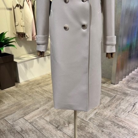 레터링 백 벨트 트렌치 코트