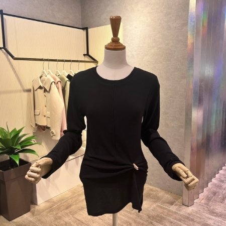 사이드 트임 롱 티셔츠