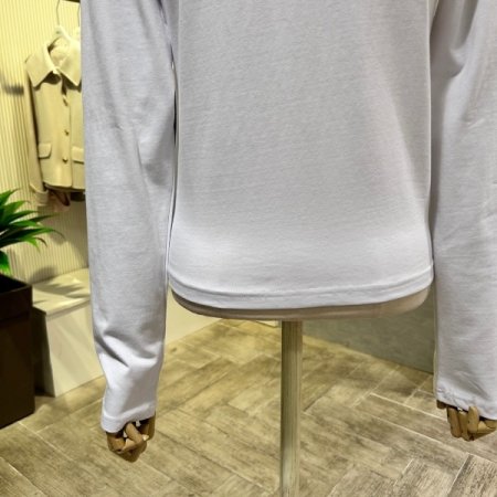 레터링 라운드 스판 티셔츠