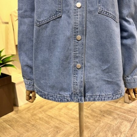 박시 언발 카라 면자켓