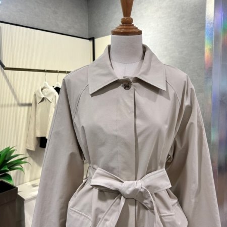 카라 포켓 트렌치 코트