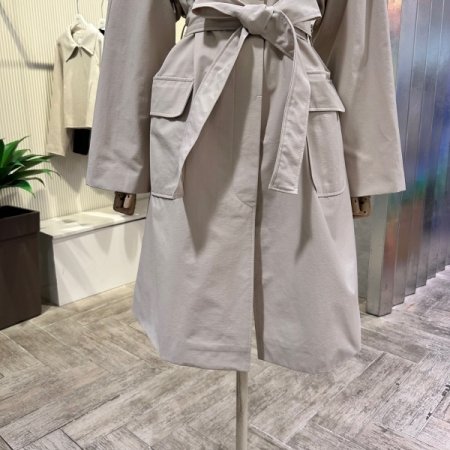 카라 포켓 트렌치 코트