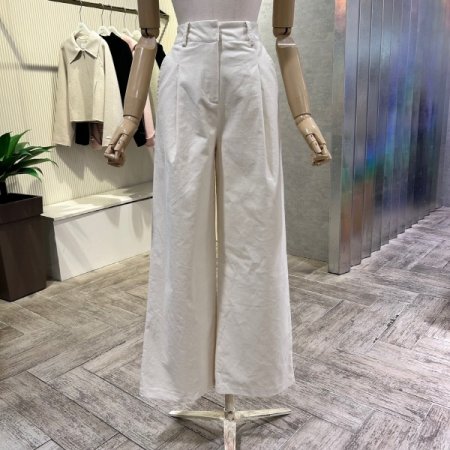 원턱 와이드 잔골덴 팬츠