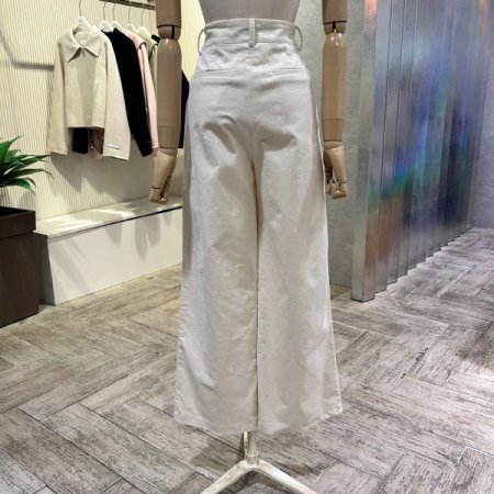 원턱 와이드 잔골덴 팬츠