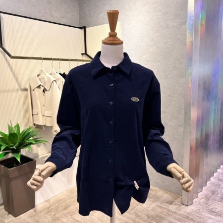 잔 골덴 자수 마크 셔츠