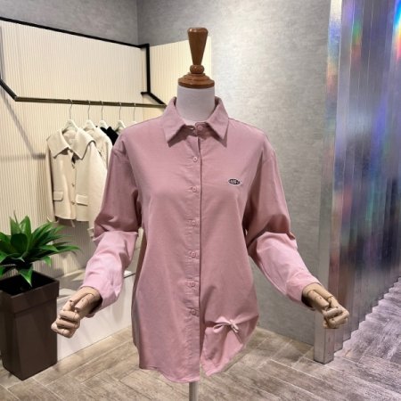 잔 골덴 자수 마크 셔츠