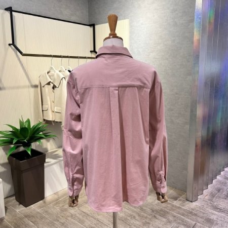 잔 골덴 자수 마크 셔츠