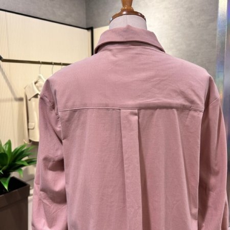 잔 골덴 자수 마크 셔츠