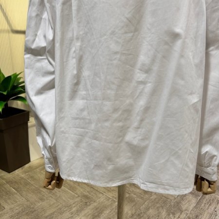 사이드 스트링 배색 언발 티셔츠