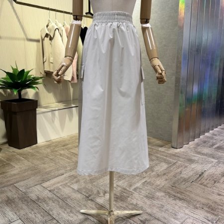 밴딩 카고 롱 스커트