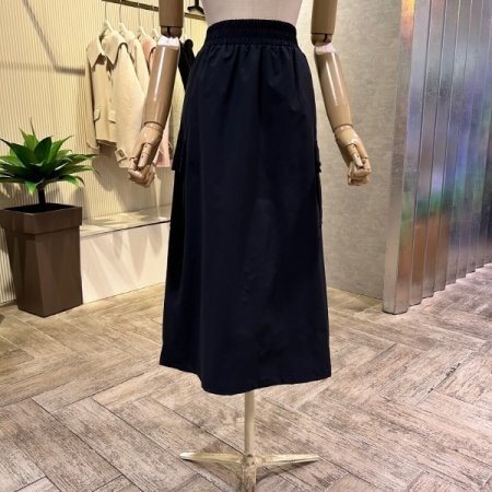 밴딩 카고 롱 스커트