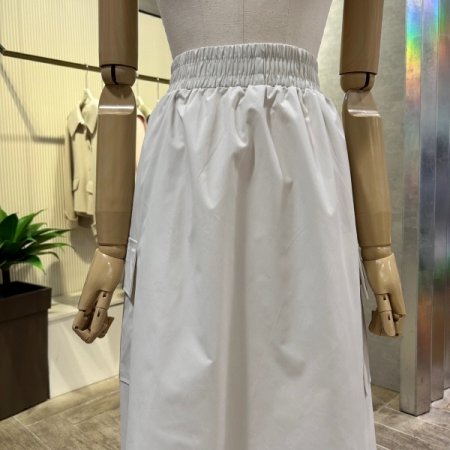 밴딩 카고 롱 스커트