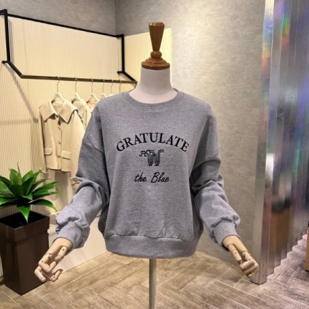 숏 자수 레터링 티셔츠