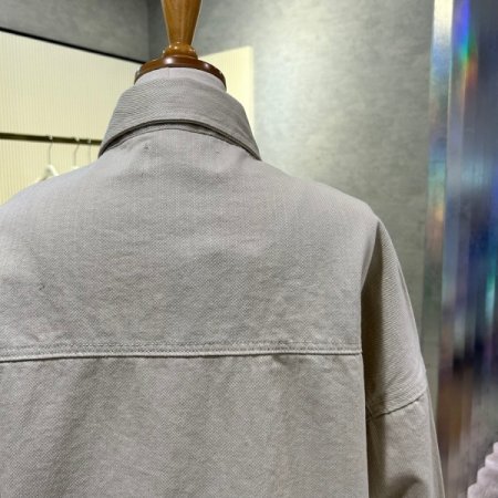 언발 카라 박시 면자켓