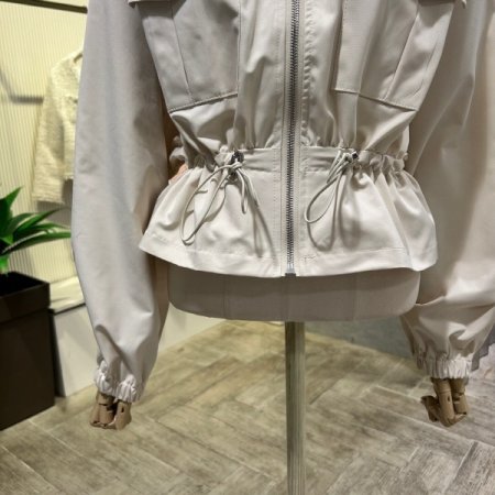 후드 스트링 언발 점퍼