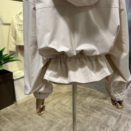 후드 스트링 언발 점퍼