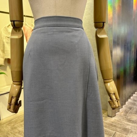 백 밴딩 트임 롱 스커트