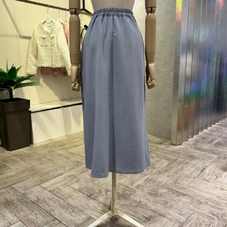 백 밴딩 트임 롱 스커트