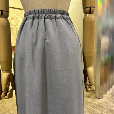 백 밴딩 트임 롱 스커트