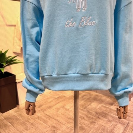 자수 레터링 숏 티셔츠