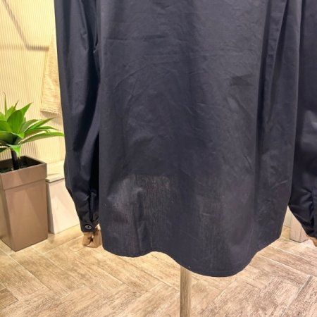 배색 사이드 스트링 언발 티셔츠