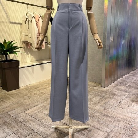 투턱 백 밴딩 와이드 팬츠