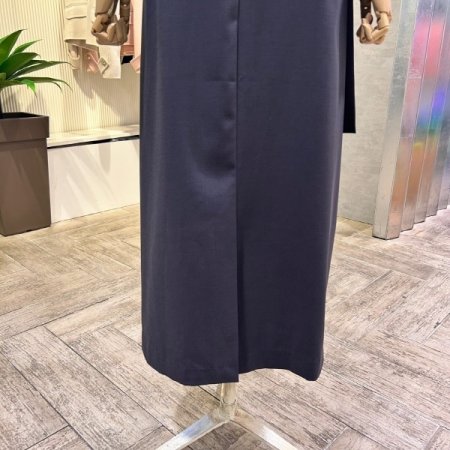 랩 벨티드 롱 스커트