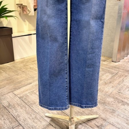 속 밴딩 데님 일자 팬츠