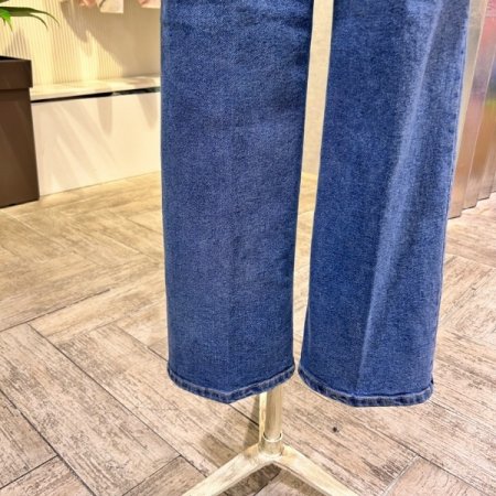 속 밴딩 데님 일자 팬츠