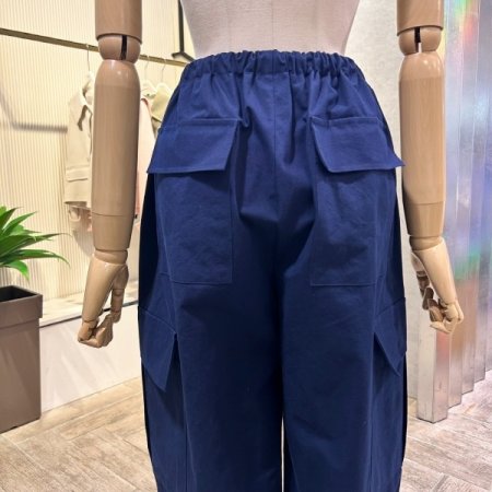 스트링 면 카고 팬츠