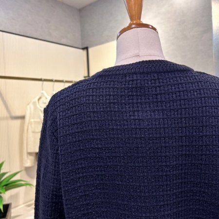 라운드 진주 단추 가디건