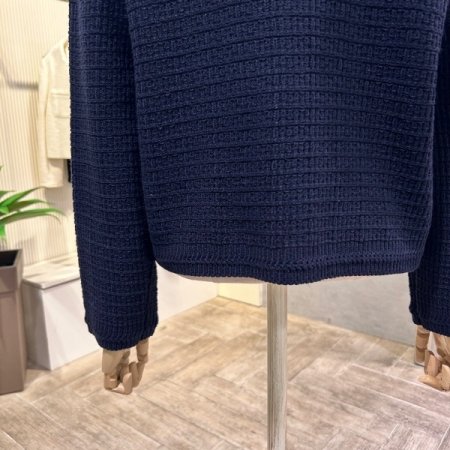 라운드 진주 단추 가디건