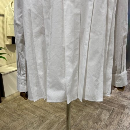 백 플리츠 박시 셔츠