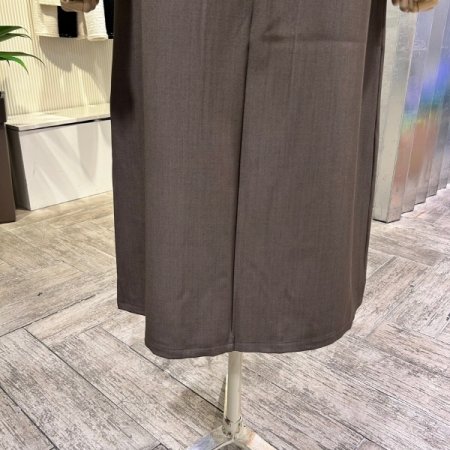 다트 플리츠 롱 스커트