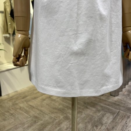 백 밴딩 면 미니 스커트