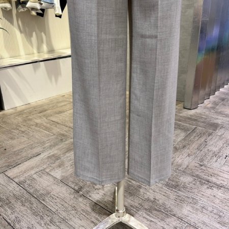 백 밴딩 와이드 일자 팬츠