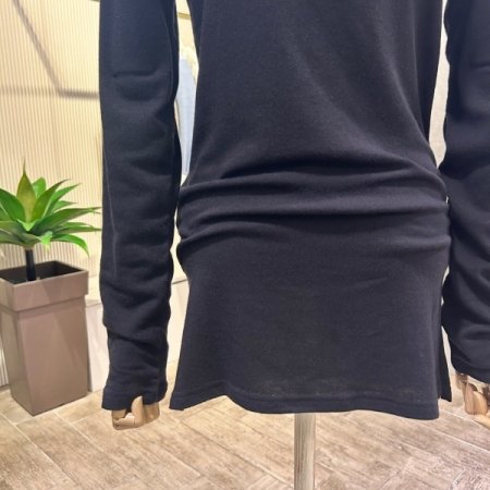 사이드 트임 롱 티셔츠