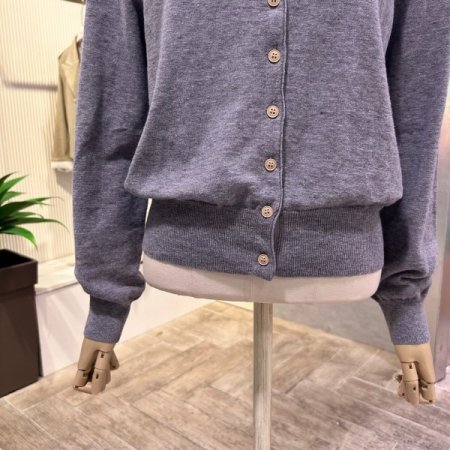 라운드 단추 가디건