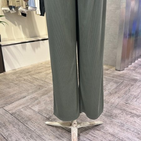 밴딩 골지 와이드 팬츠