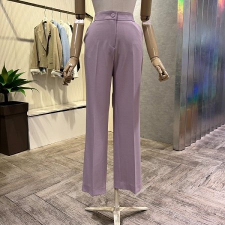 백 밴딩 일자 팬츠