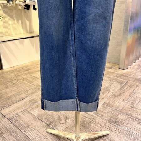 롤업 워싱 데님 팬츠