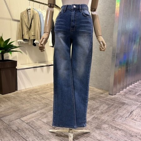 워싱 부츠컷 데님 팬츠