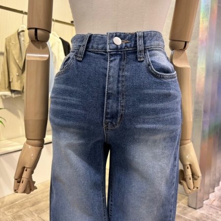 워싱 부츠컷 데님 팬츠