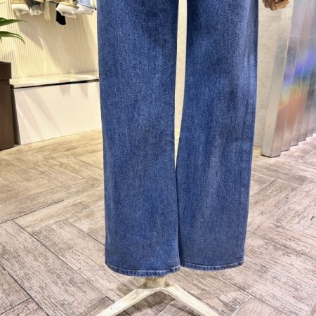 워싱 부츠컷 데님 팬츠